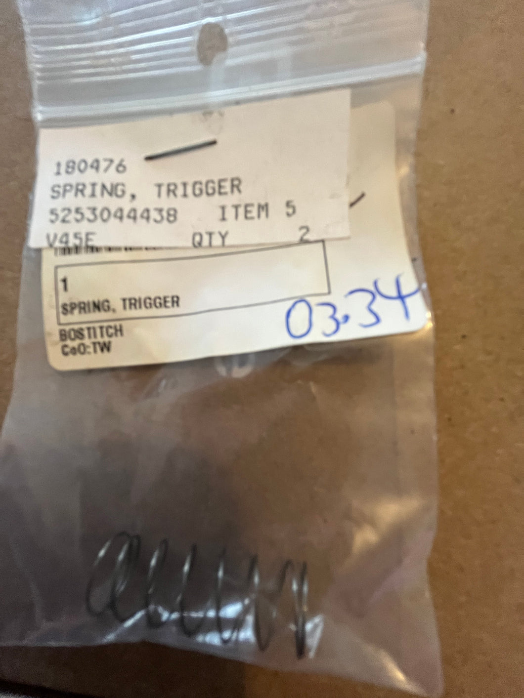 Bostitch 180476 Trigger Spring