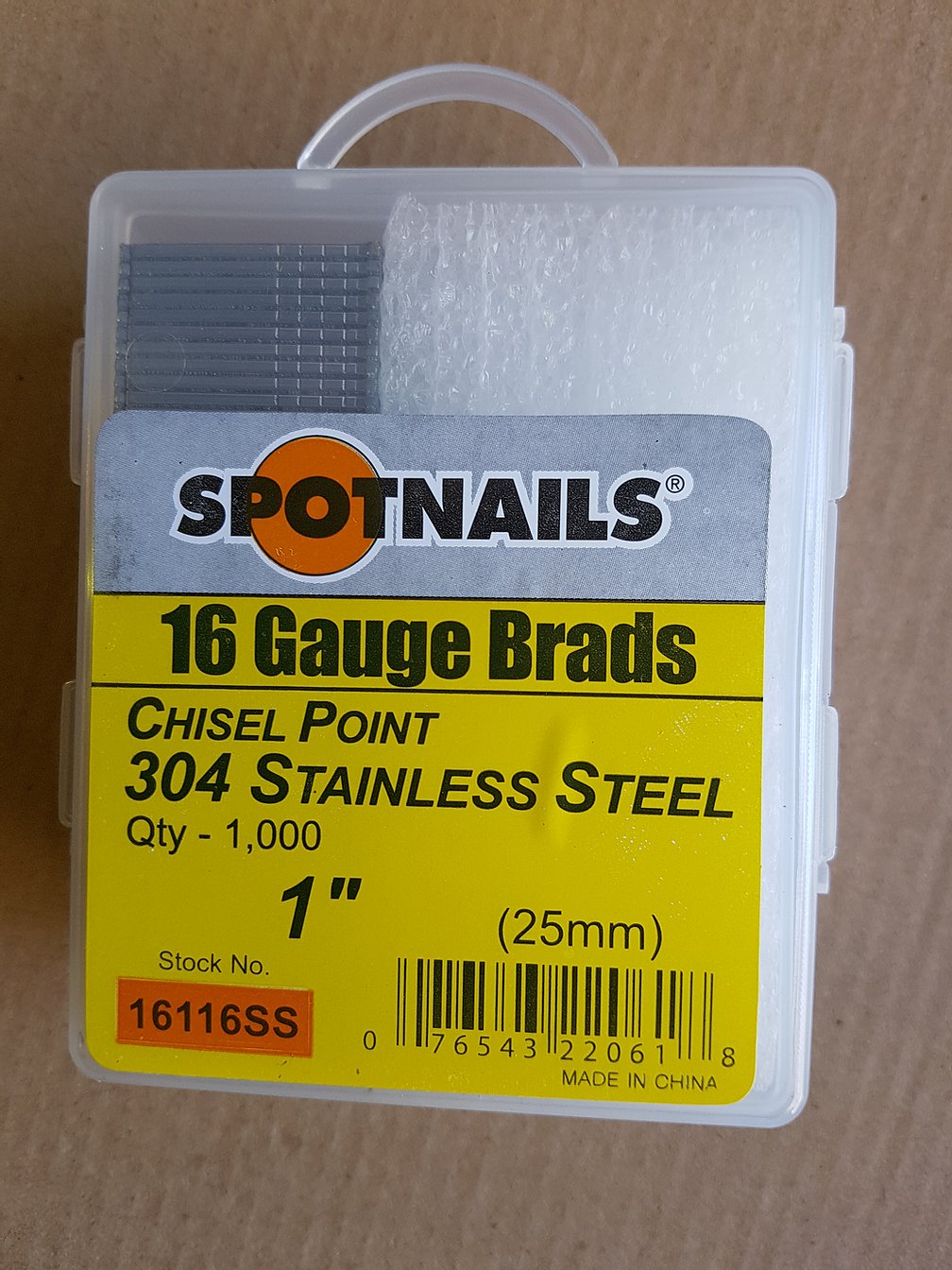 16 deals gauge brads